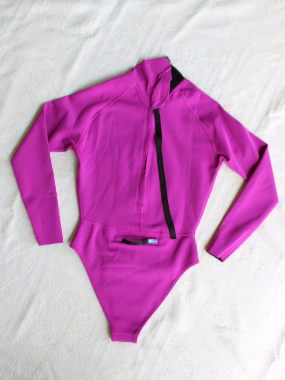 cynthia rowley victoria wetsuit ultaviolet pink neoprene scuba one pice wet suit - Picture 9 of 13